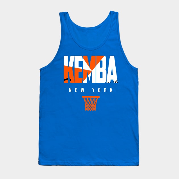 Kemba New York Basketball Warmup Tank Top by funandgames